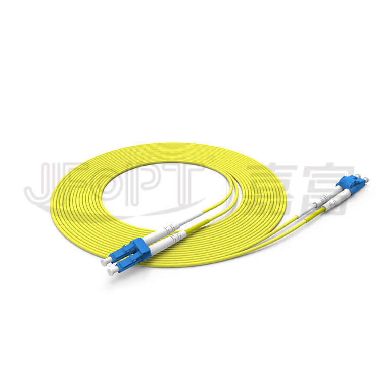 Cabo de fibra ótica frente e verso do único modo OS2 Zipcord de cabo de remendo 2.0mm da fibra do LC LC 3.0mm