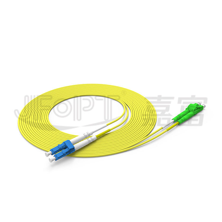 Cabo de fibra ótica frente e verso do único modo OS2 Zipcord de cabo de remendo 2.0mm da fibra do LC LC 3.0mm