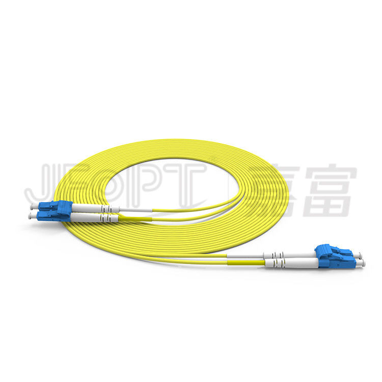 Cabo de fibra ótica frente e verso do único modo OS2 Zipcord de cabo de remendo 2.0mm da fibra do LC LC 3.0mm