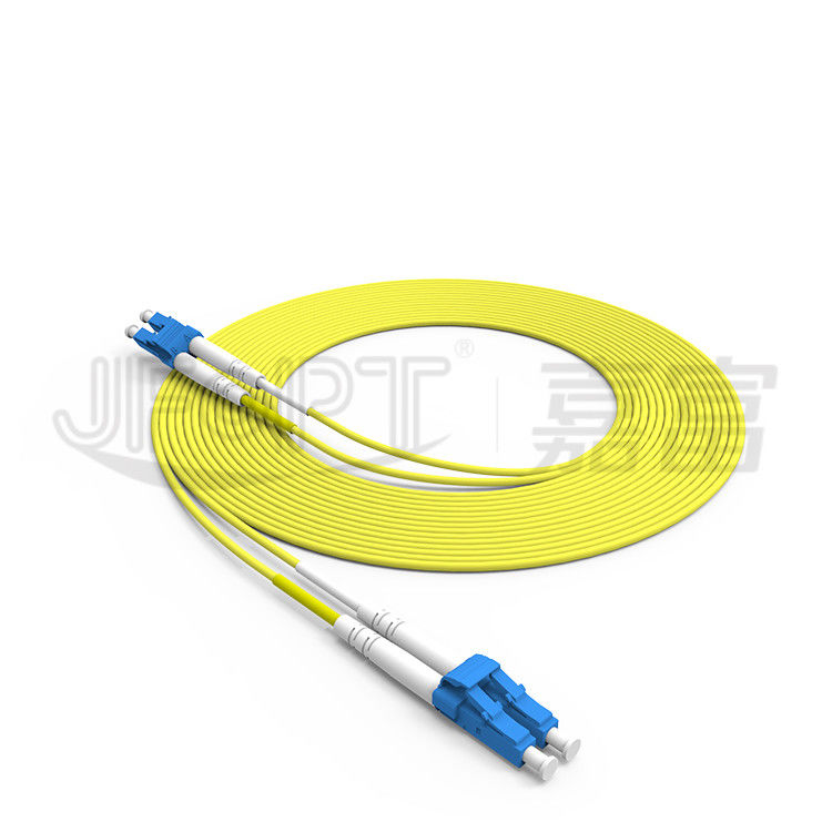 Cabo de fibra ótica frente e verso do único modo OS2 Zipcord de cabo de remendo 2.0mm da fibra do LC LC 3.0mm