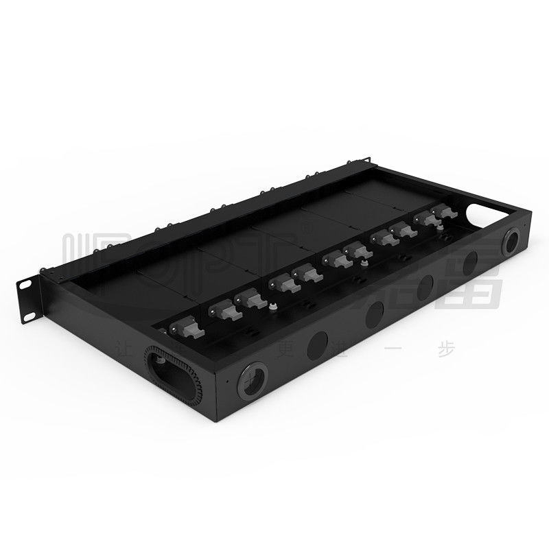 Painel de remendo de fibra 1U padrão núcleos de 19 polegadas 144 com as gavetas de 6PCS MPO-LC 24F MPO