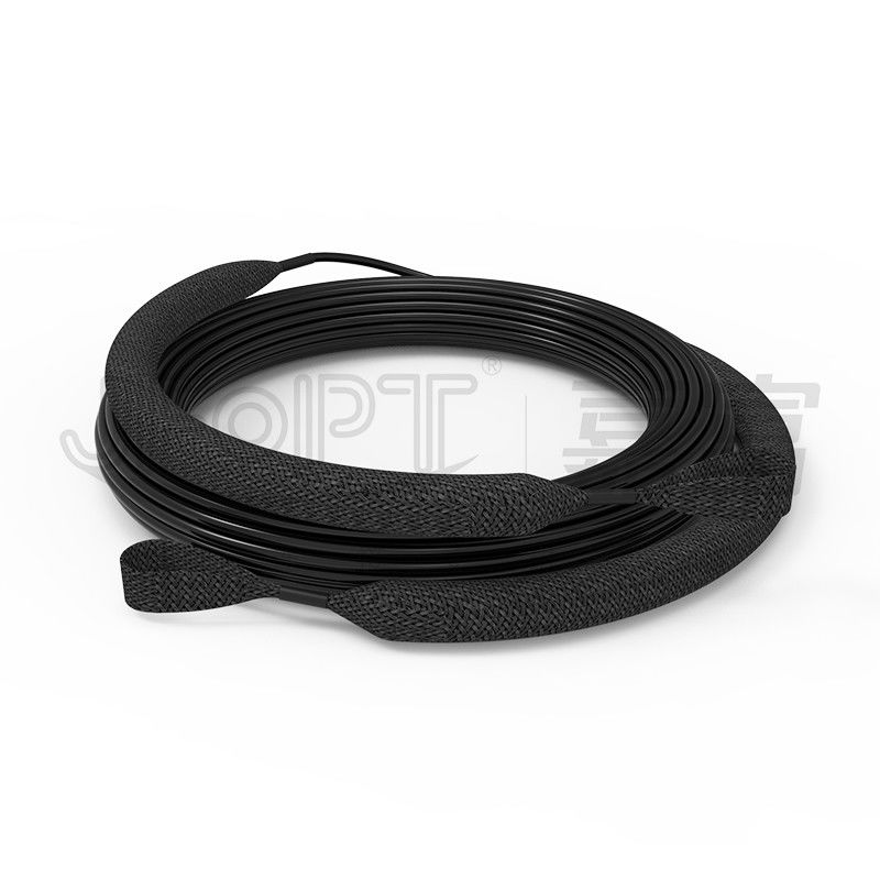 Mini Cable 12 retira o núcleo do cabo de fibra ótica pre terminado com ramo multimodo da violeta OM4 0.5m dos conectores do LC UPC