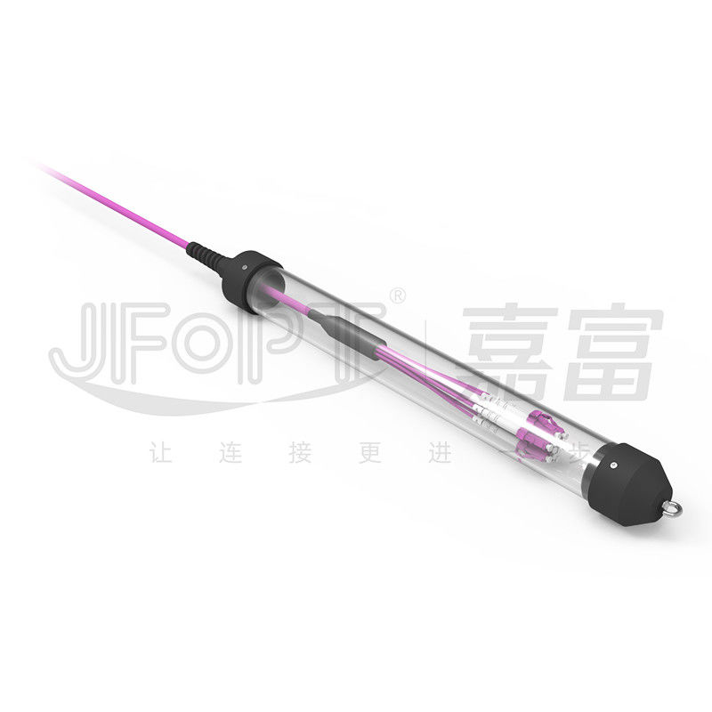 Mini Cable 12 retira o núcleo do cabo de fibra ótica pre terminado com ramo multimodo da violeta OM4 0.5m dos conectores do LC UPC