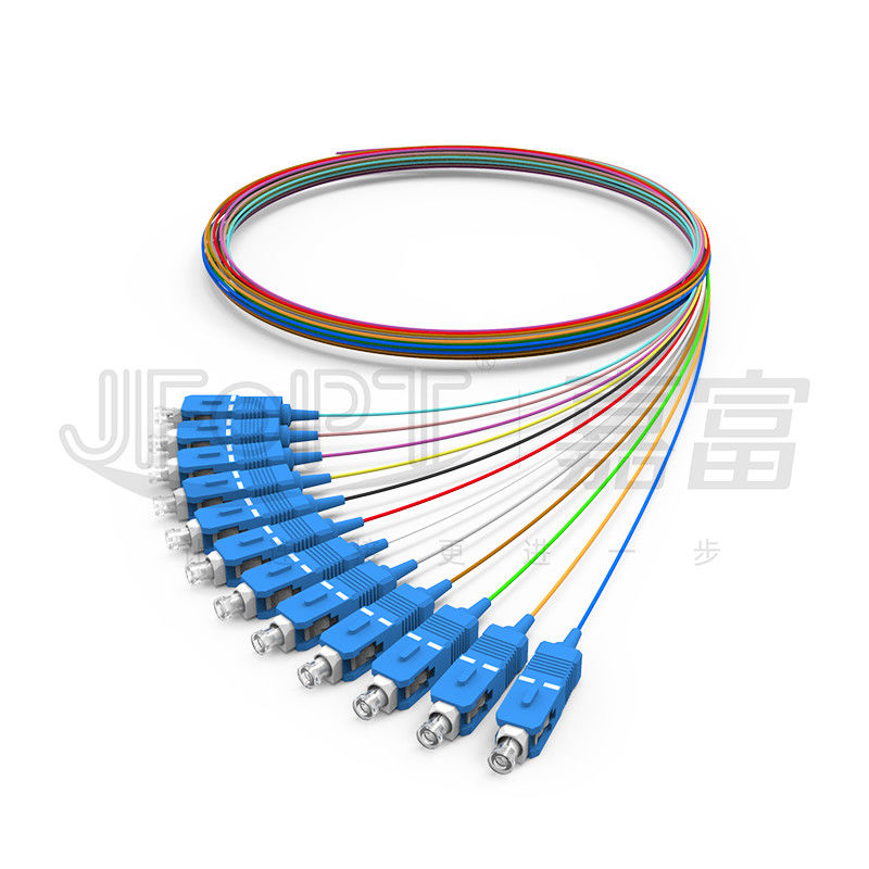 Modo protegido 0.6mm apertado da fibra do cabo de fibra ótica 0.9mm do PVC LSZH Hytrel único/multimodo internos