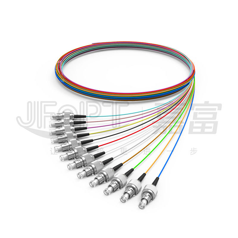 Modo protegido 0.6mm apertado da fibra do cabo de fibra ótica 0.9mm do PVC LSZH Hytrel único/multimodo internos