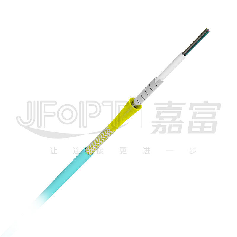 Fibra desencapada dos revestimentos do dobro do cabo de Mini Double Armored Fiber Optic dentro da economia do espaço