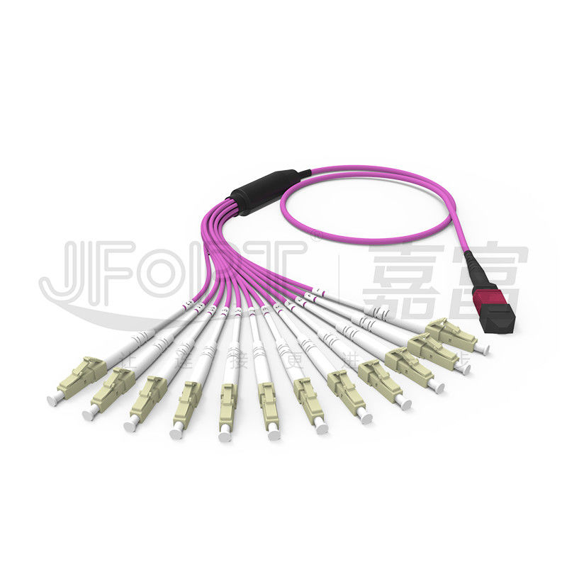 Cabo de remendo blindado 3.0mm do cabo de fibra ótica blindado interno de MPO MTP 3.5mm 4.0mm