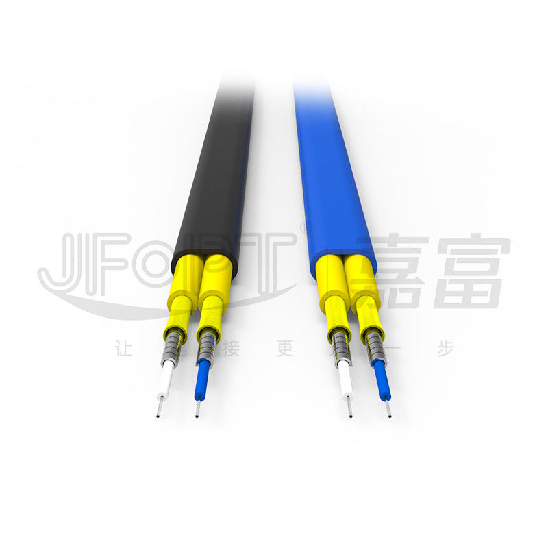 Cabo blindado do sub do cabo de fibra ótica 3.0mm de Dual Core blindado com tubo espiral