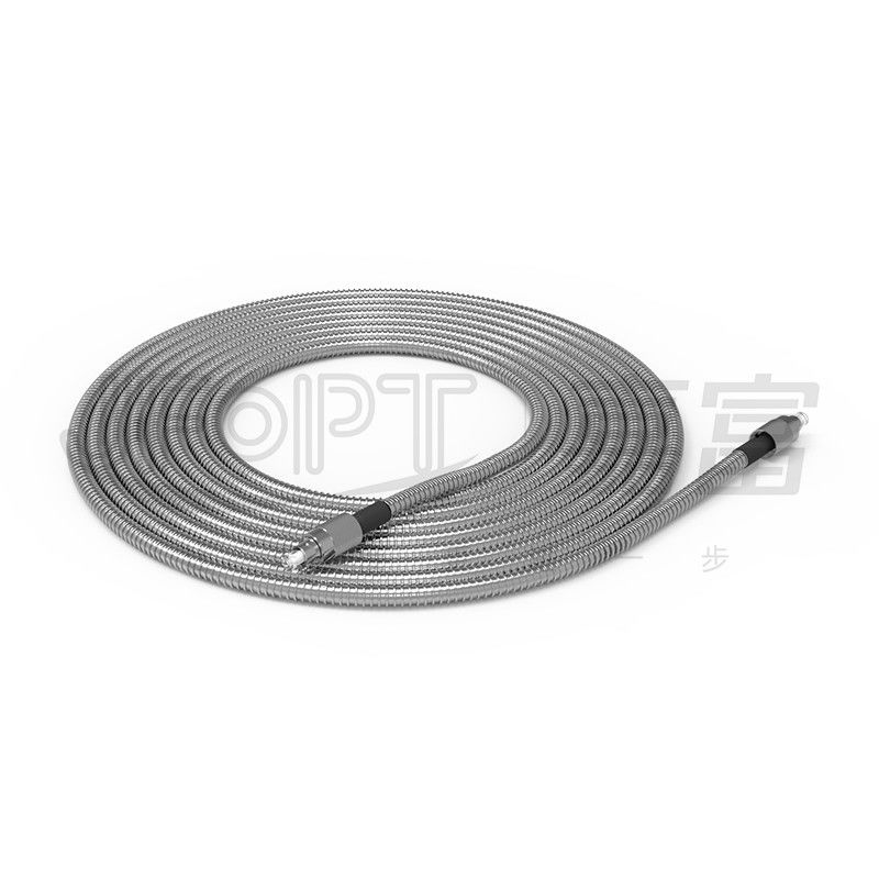 Cabo de remendo blindado espiral externo do cabo de fibra ótica blindado 6.0mm interno resistente à compressão