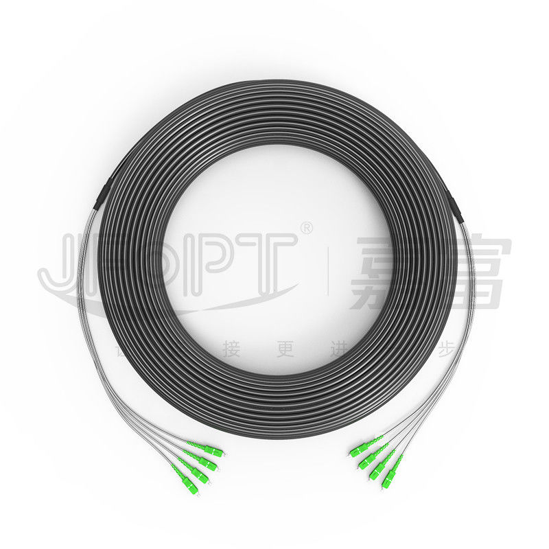 Cabo tático de Ofc das únicas fibras táticas blindadas do cabo de fibra ótica 2-4 customizável