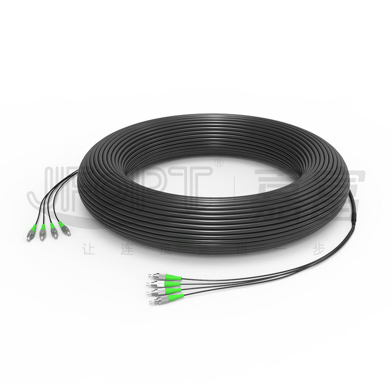 Cabo blindado do multi cabo de fibra ótica tático FTTA da fibra para BBU pre terminado RRU