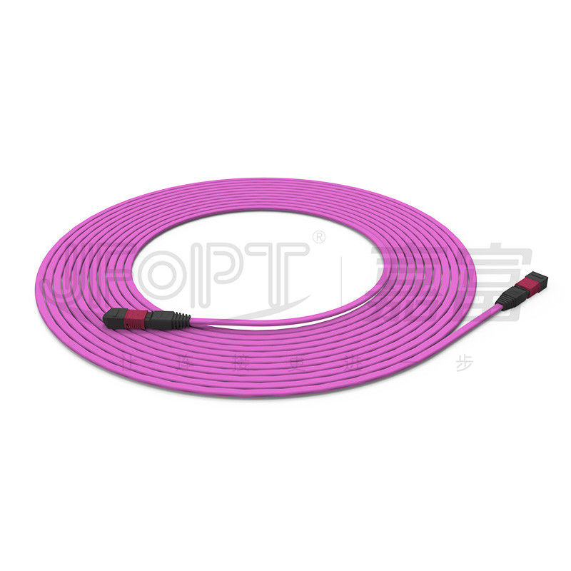Cable de tronco retardador de chama multimodo de 12 núcleos 50/125 OFNR/OFNP