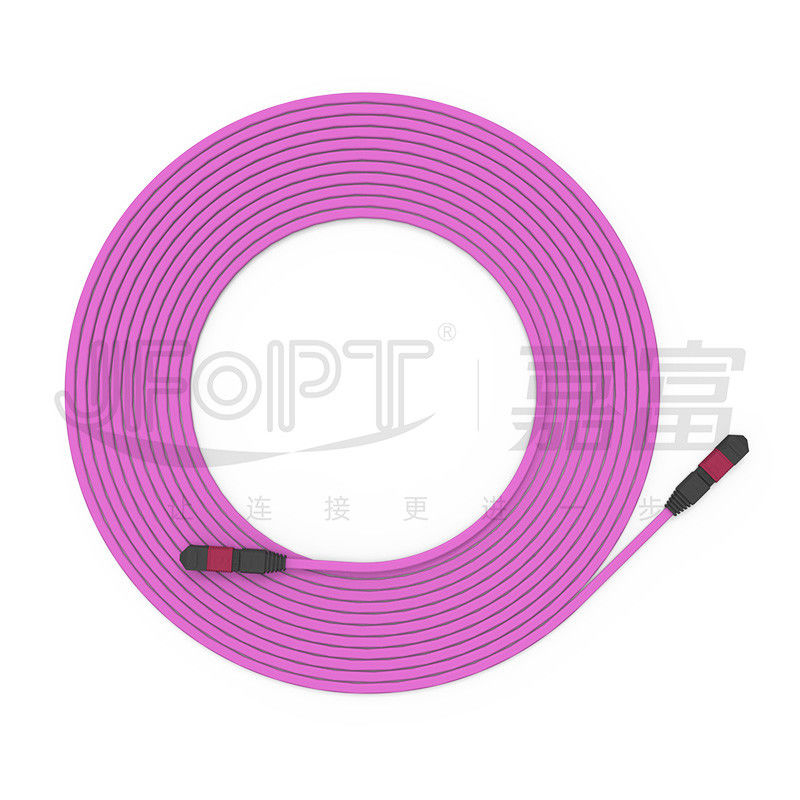 Cable de tronco retardador de chama multimodo de 12 núcleos 50/125 OFNR/OFNP