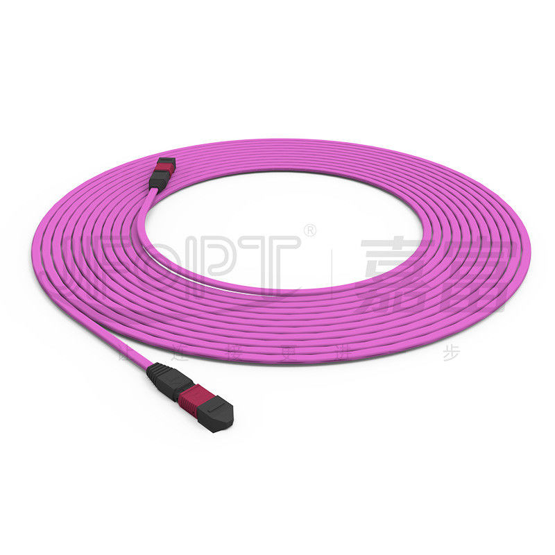 Cable de tronco retardador de chama multimodo de 12 núcleos 50/125 OFNR/OFNP