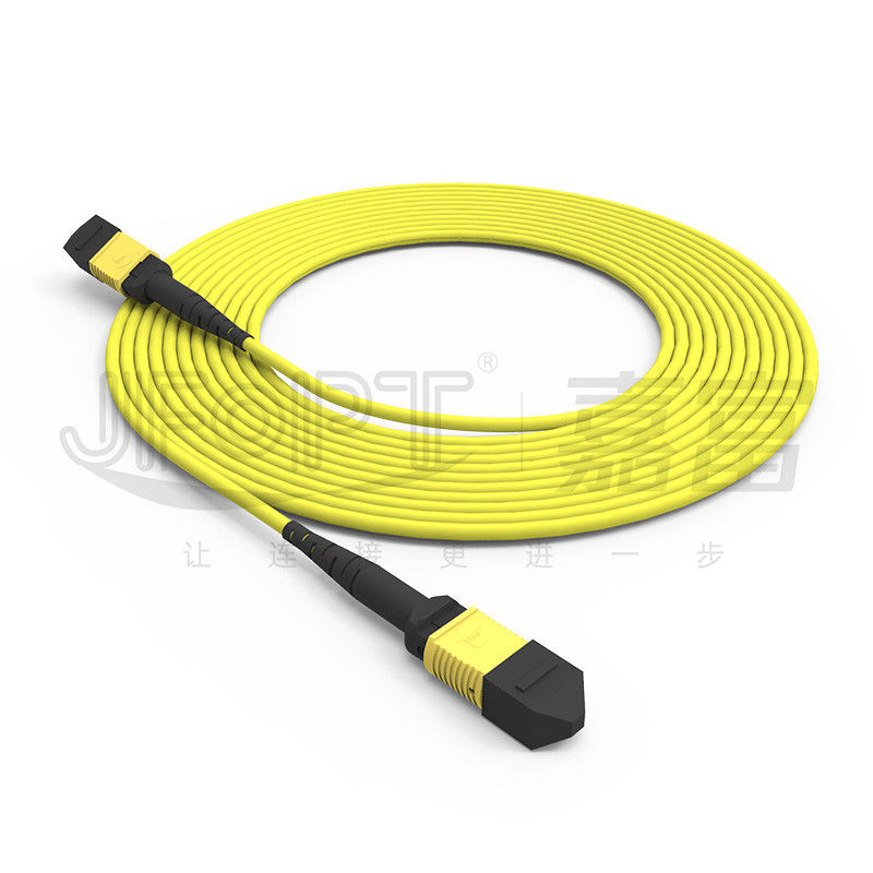 12-Core MPO Trunk Cable Patch Cord Single-Mode G657A1/G657A2 3.0 LSZH Reversão de Polaridade A/B