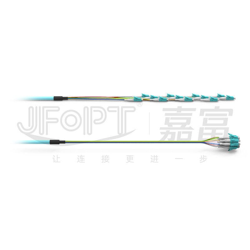 LC/UPC-LC/UPC Patch Cord 12-96 Cores G652D/G657A1/G657A2 Tight-Buffered com Kit de puxagem de olho