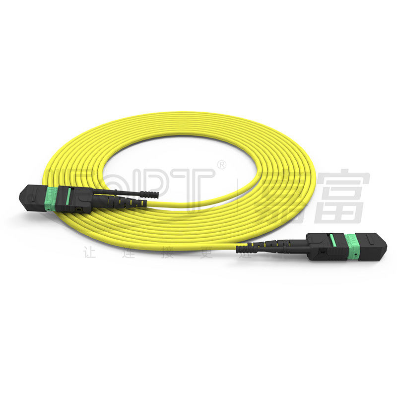 Cabos de fibra óptica de modo único/multi-modo de alta densidade MTP de 24 núcleos