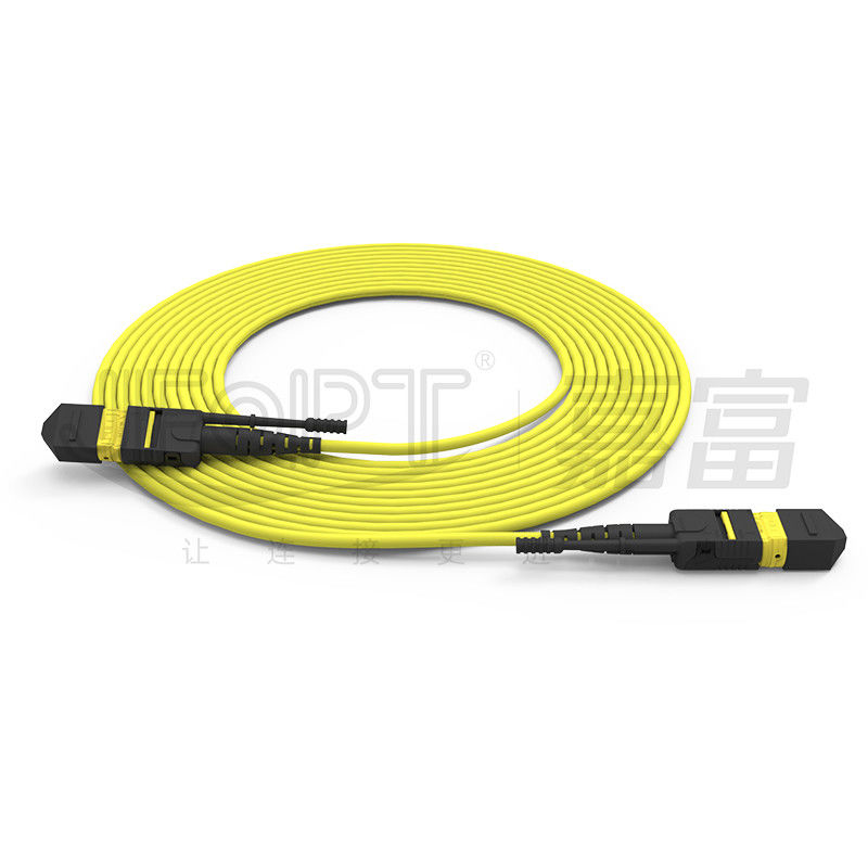 Cabos de fibra óptica de modo único/multi-modo de alta densidade MTP de 24 núcleos