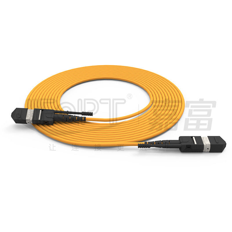 Cabos de fibra óptica de modo único/multi-modo de alta densidade MTP de 24 núcleos