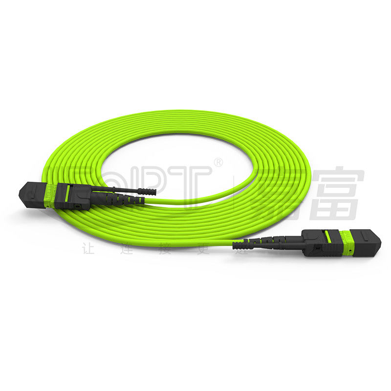 Cabos de fibra óptica de modo único/multi-modo de alta densidade MTP de 24 núcleos
