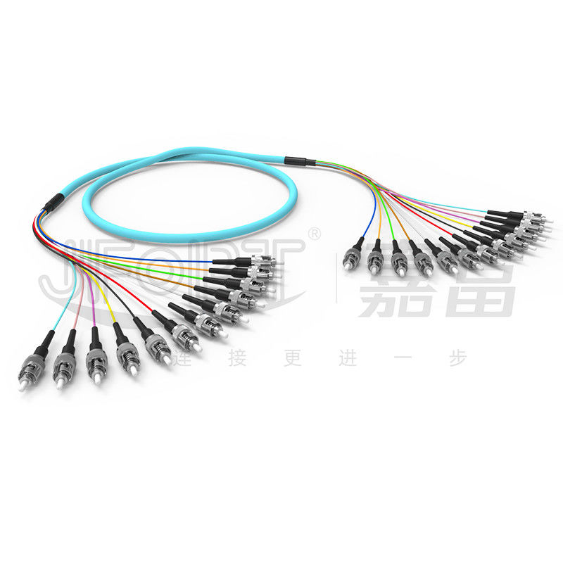 10 Gigabit Branch Ribbon Multimode Patch Cord 2-24 Núcleos OM3/OM4 Aqua LSZH Branch 2.0/3.0mm