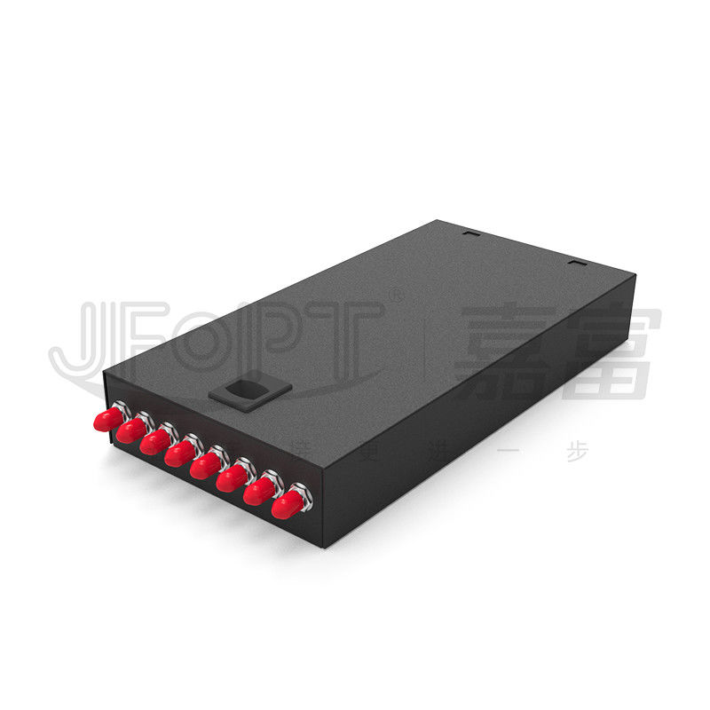 Caixa de terminação de fibra óptica de tipo tranca de escritório/SC/LC/FC/ST montada na parede 8-12 portas Preto