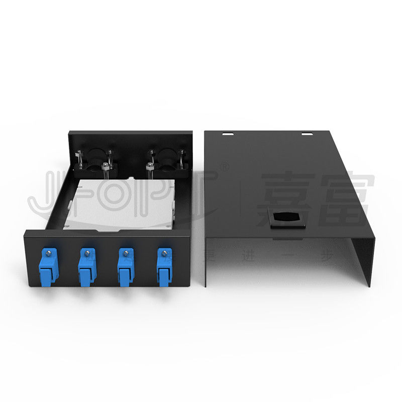 Caixa de terminação de fibra óptica de tipo latch de 4 núcleos SC/LC/FC/ST de baixa perda de nível de telecomunicações