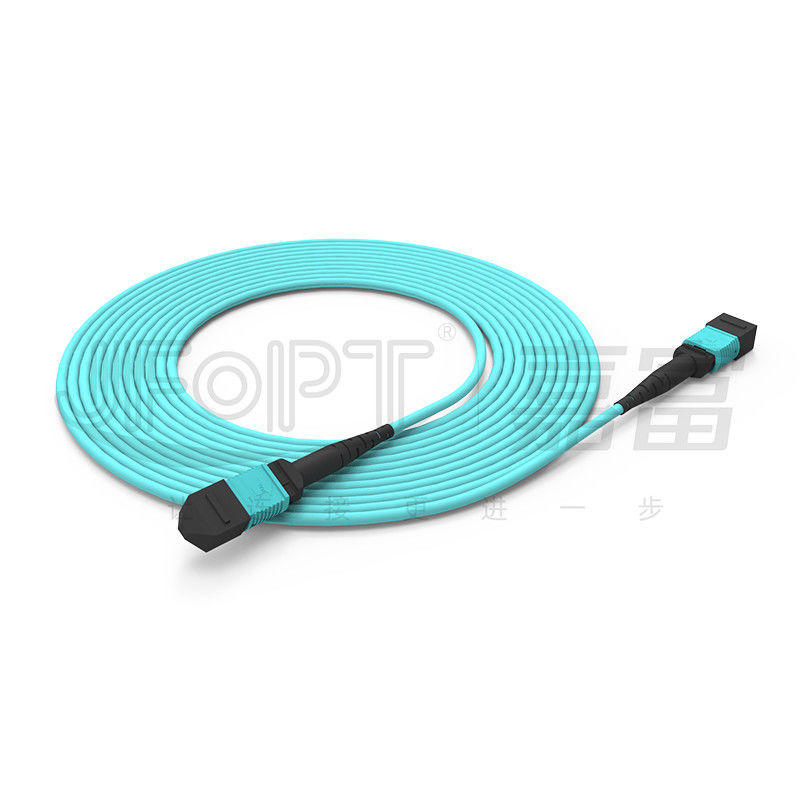 10 Gigabits MPO patch cord Conexão rápida para conexão de sinal óptico na sala de computadores