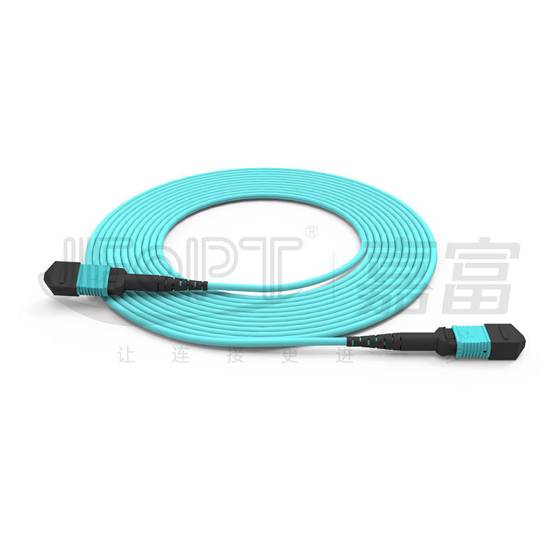 10 Gigabits MPO patch cord Conexão rápida para conexão de sinal óptico na sala de computadores