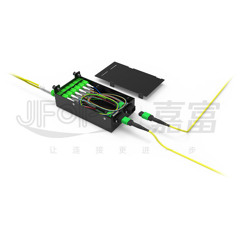 Chassi modular de alta densidade para adaptador quadruplo de LC MPO SM SL 144-core MPO-LC Patch Panel Caixa de módulo sem fusão